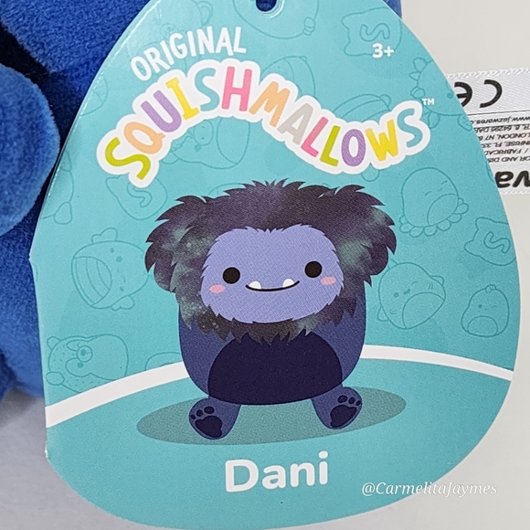 DANI 🐾 5" Blue Big Foot Original Squishmallow by Kelly Toy ☆ NWT ☆ - Picture 3 of 8